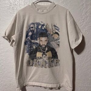 Street Market Supply Drake The Boy Shirt Mens Size Medium M Double Sided White